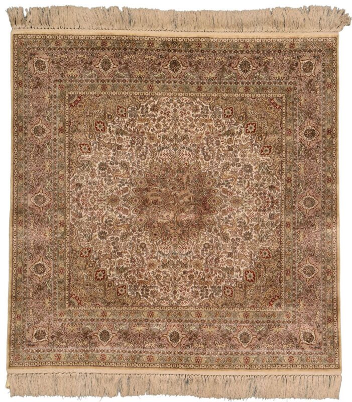 orientteppich-hereke-91-x-90-cm-seide-handgeknupft.jpg Hereke Orientteppich 91 × 90 cm, Seide, handgeknüpft