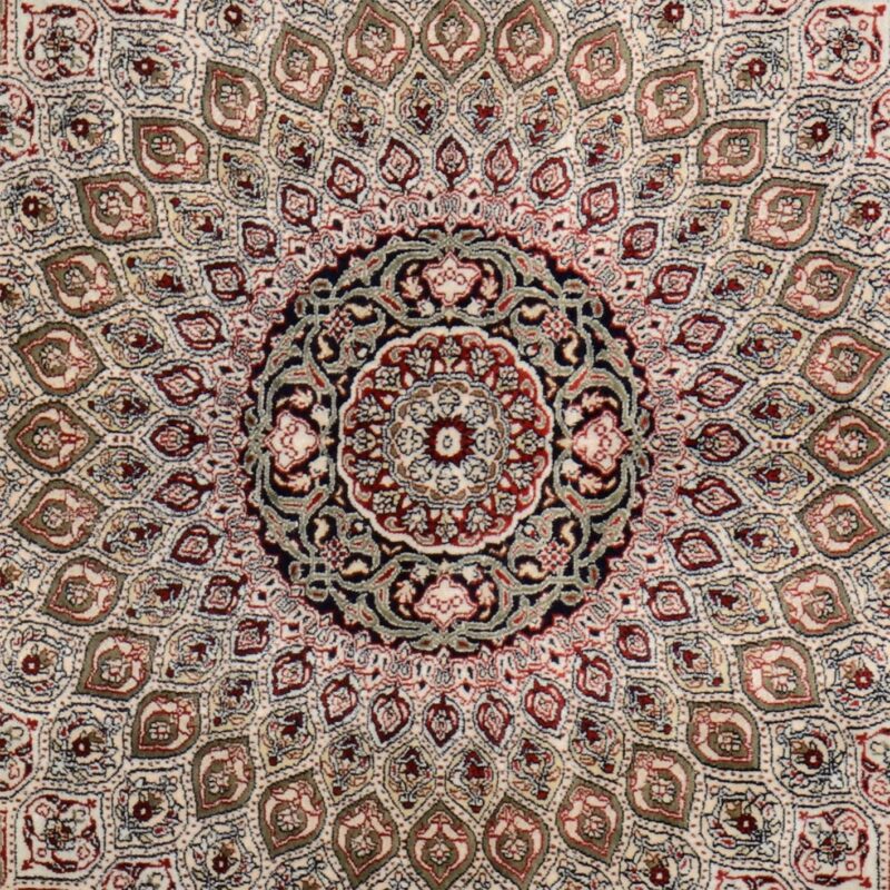 Hereke Orientteppich 91 × 91 cm, Seide, handgeknüpft