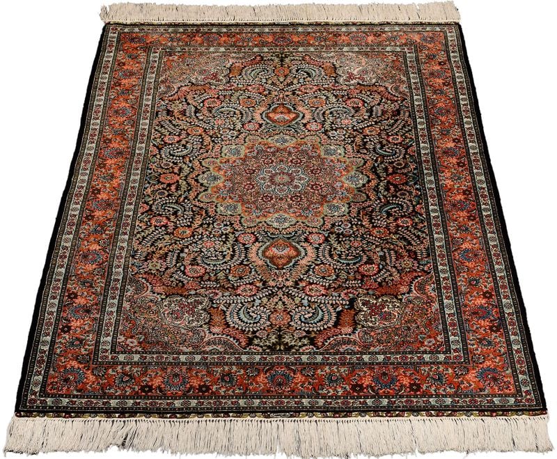 Hereke Orientteppich 92 × 151 cm, Seide, handgeknüpft