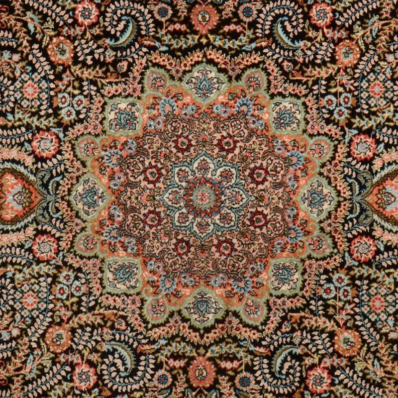 Hereke Orientteppich 92 × 151 cm, Seide, handgeknüpft