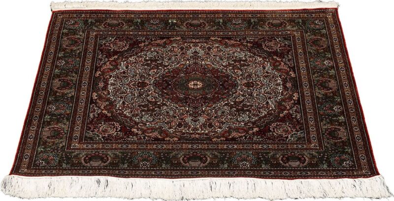 Hereke Orientteppich 93 × 95 cm, Seide, handgeknüpft