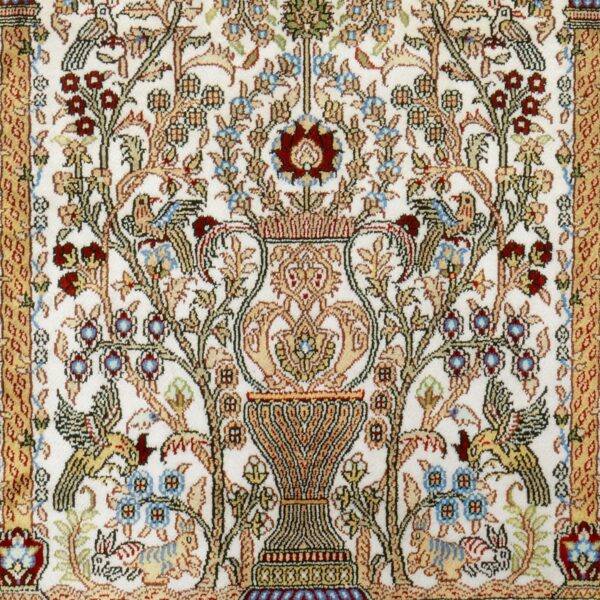 Hereke Orientteppich 94 × 150 cm, Seide, handgeknüpft