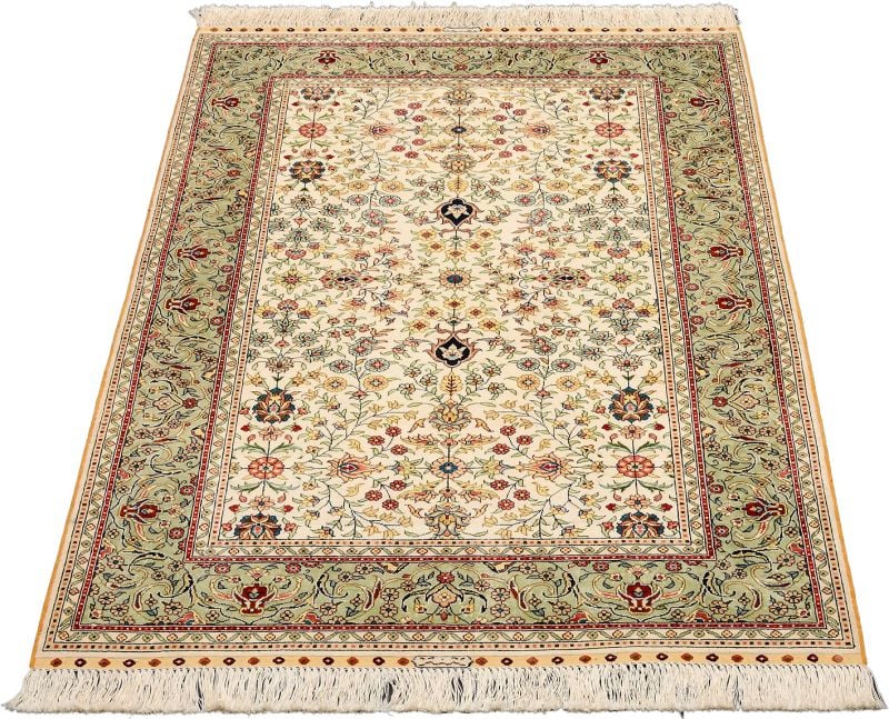 Hereke Orientteppich 94 × 155 cm, Seide, handgeknüpft