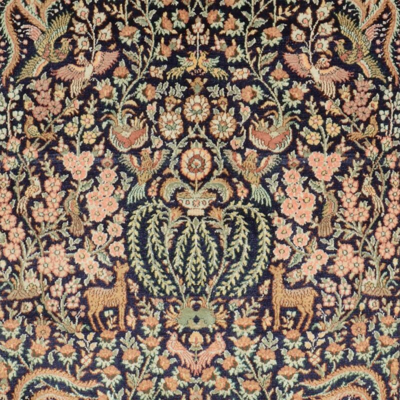 Hereke Orientteppich 95 × 152 cm, Seide, handgeknüpft