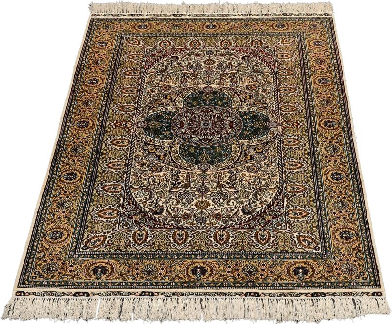 Hereke Orientteppich 95 × 152 cm, Seide, handgeknüpft fein