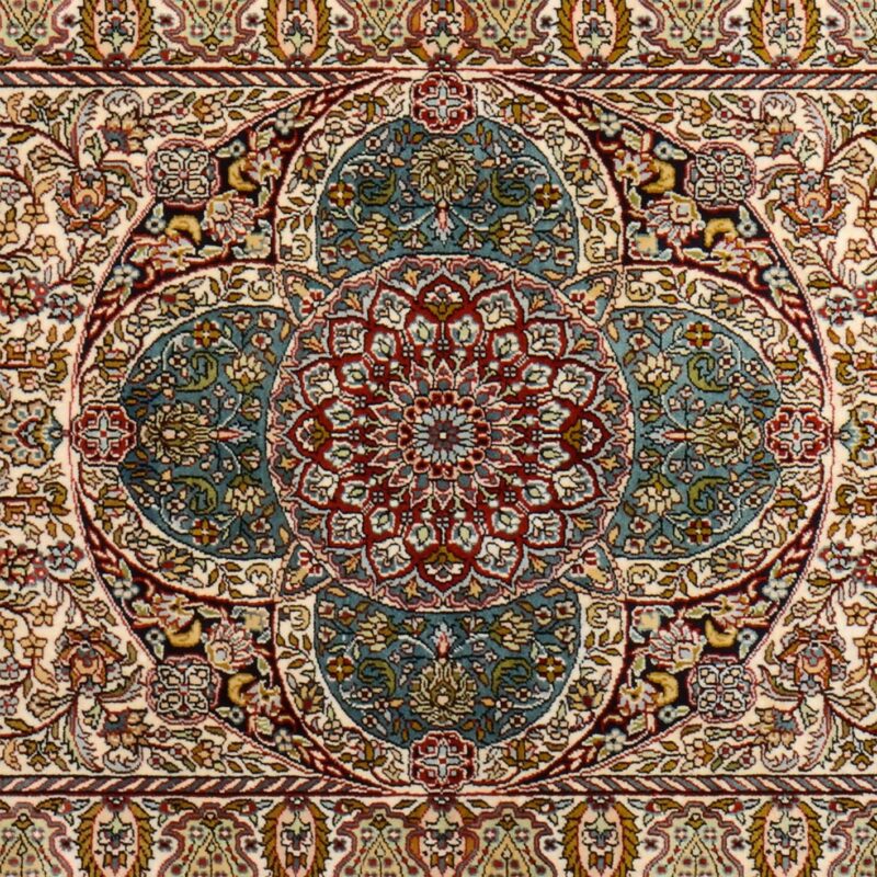 Hereke Orientteppich 95 × 152 cm, Seide, handgeknüpft fein