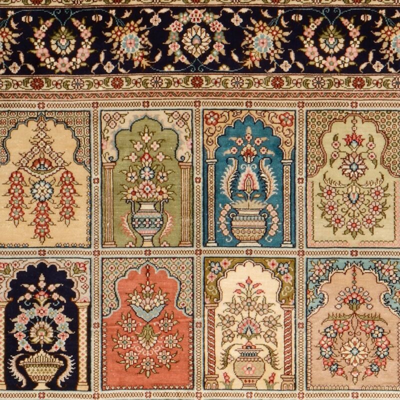 orientteppich-hereke-95-x-154-cm-seide-handgeknupft-3.jpg Hereke Orientteppich 95 × 154 cm, Seide, handgeknüpft