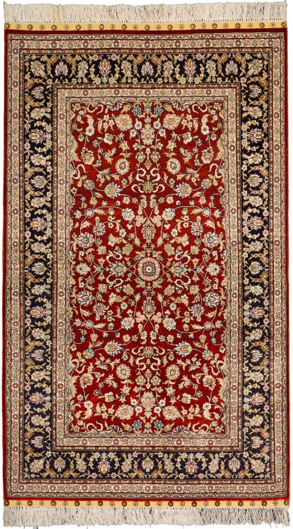 Hereke Orientteppich 95 × 155 cm, Seide, handgeknüpft