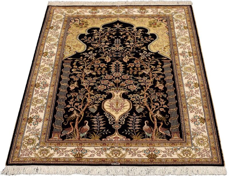 Hereke Orientteppich 95 × 156 cm, Seide, handgeknüpft