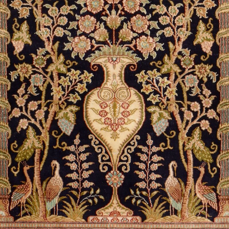 Hereke Orientteppich 95 × 156 cm, Seide, handgeknüpft