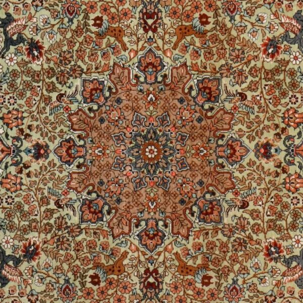 Hereke Orientteppich 97 × 155 cm, Seide, handgeknüpft antik