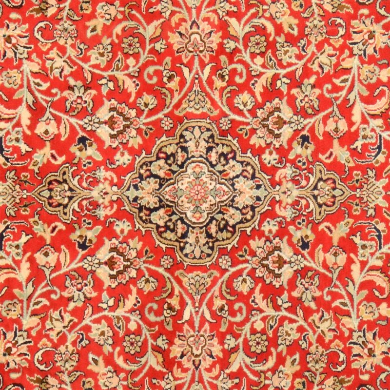 Indien Orientteppich 124 × 183 cm, Seide, handgeknüpft Luxus
