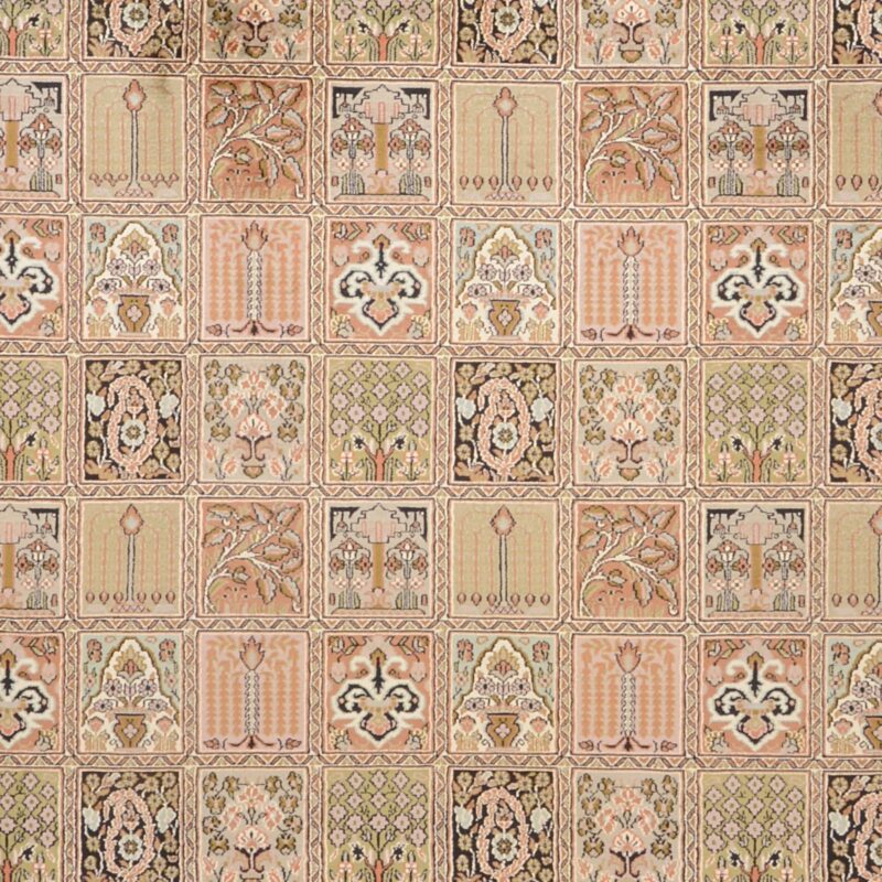 Indien Orientteppich 187 × 280 cm, Seide, handgeknüpft