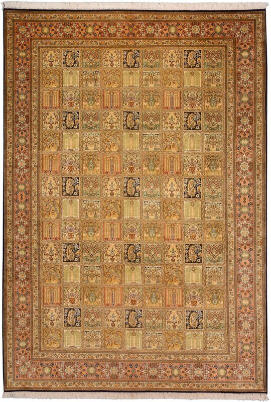 orientteppich-indien-192-x-276-cm-seide-handgeknupft.jpg Indien Orientteppich 192 × 276 cm, Seide, handgeknüpft