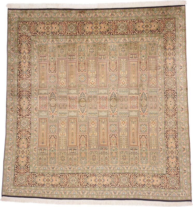 orientteppich-indien-201-x-210-cm-seide-handgeknupft-exklusiv.jpg Indien Orientteppich 201 × 210 cm, Seide, handgeknüpft exklusiv