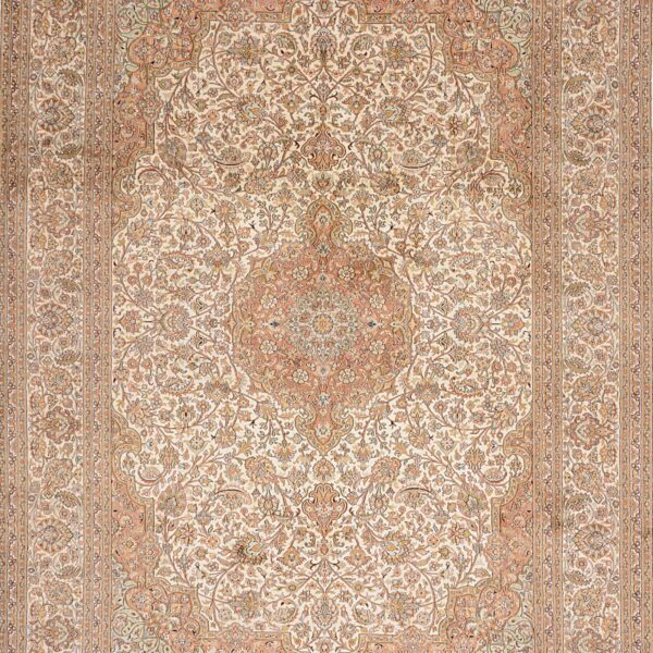 Indien Orientteppich 218 × 307 cm, Seide, handgeknüpft
