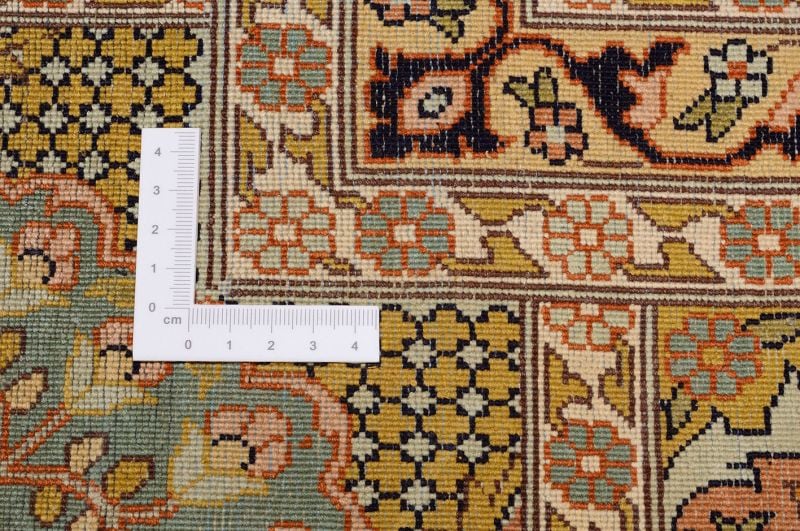 Indien Orientteppich 219 × 318 cm, Seide, handgeknüpft