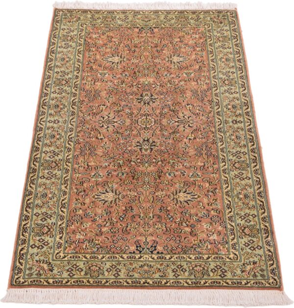 Indien Orientteppich 62 × 135 cm, Seide, handgeknüpft