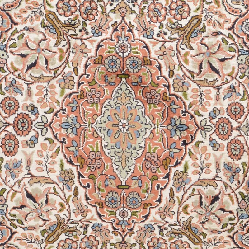 Indien Orientteppich 79 × 121 cm, Seide, handgeknüpft