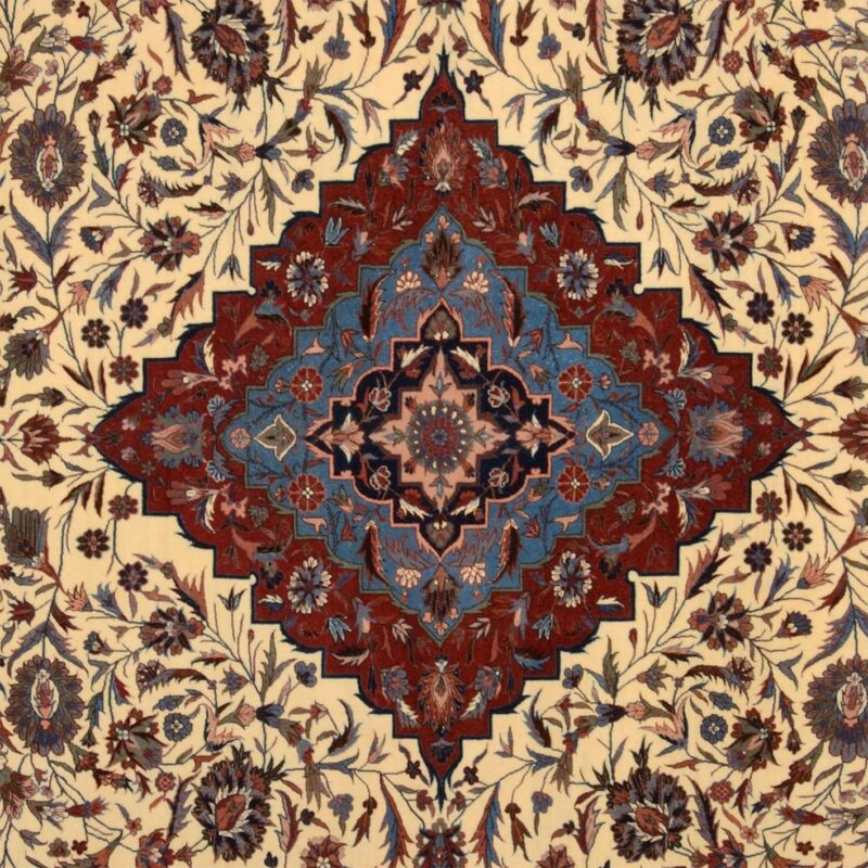 Isfahan Orientteppich 278 × 368 cm, Schurwolle, handgeknüpft fein