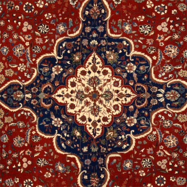 Isfahan Orientteppich 282 × 378 cm, Schurwolle, handgeknüpft