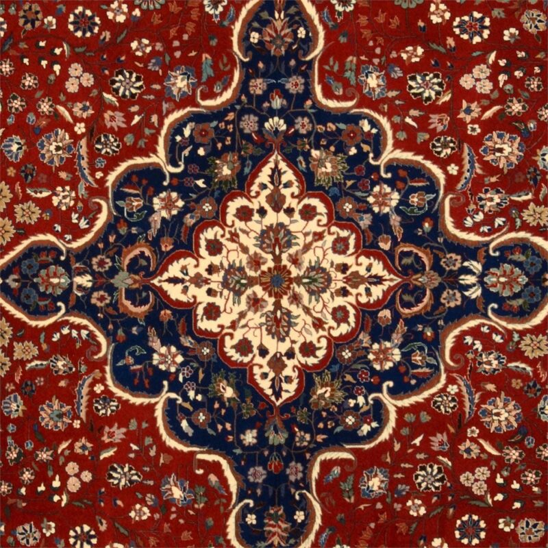 Isfahan Orientteppich 282 × 378 cm, Schurwolle, handgeknüpft