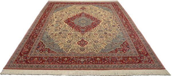 Isfahan Orientteppich 284 × 367 cm, Schurwolle, handgeknüpft