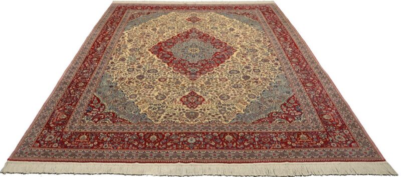 Isfahan Orientteppich 284 × 367 cm, Schurwolle, handgeknüpft