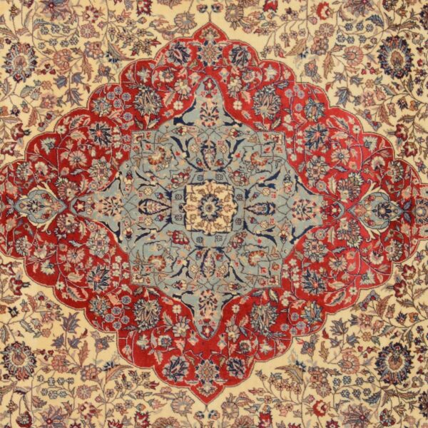 Isfahan Orientteppich 284 × 367 cm, Schurwolle, handgeknüpft