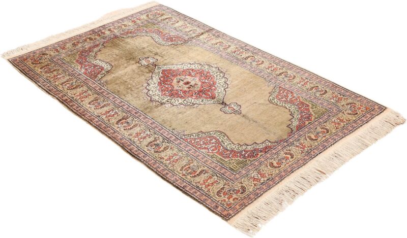 Kaiseri Orientteppich 117 × 178 cm, Seide, handgeknüpft antik