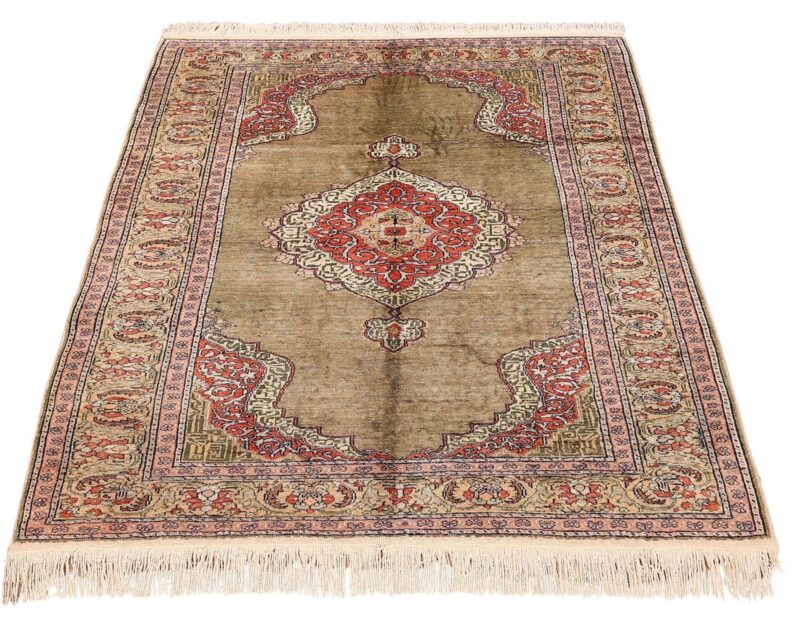 Kaiseri Orientteppich 117 × 178 cm, Seide, handgeknüpft antik