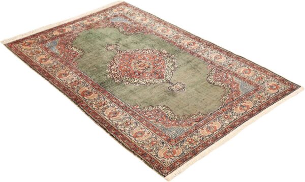 Kaiseri Orientteppich 120 × 175 cm, Seide, handgeknüpft perfekt