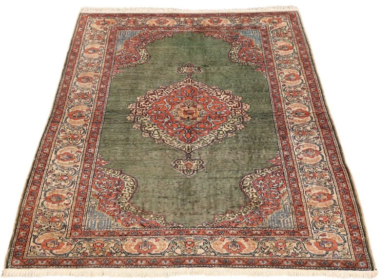 Kaiseri Orientteppich 120 × 175 cm, Seide, handgeknüpft perfekt