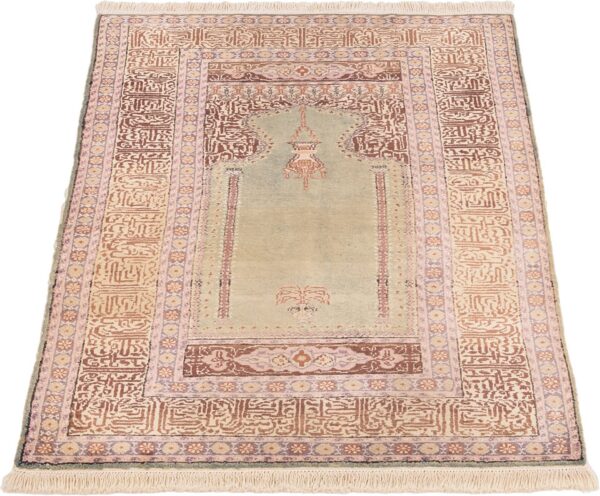 Kaiseri Orientteppich 86 × 133 cm, Seide, handgeknüpft antik