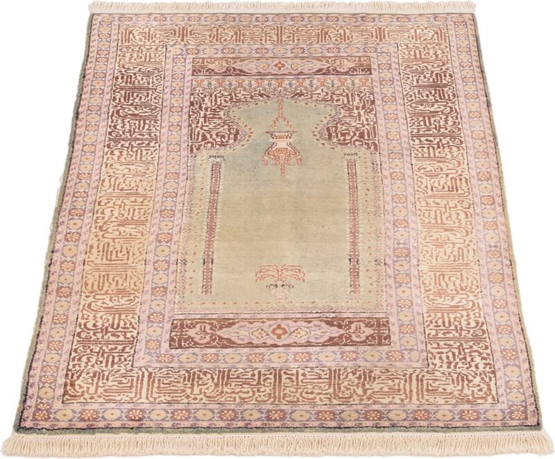 Kaiseri Orientteppich 86 × 133 cm, Seide, handgeknüpft antik
