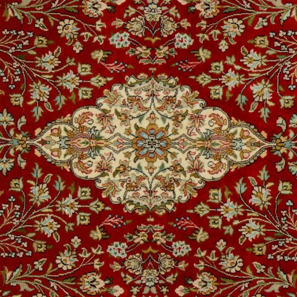 Kaschmir Orientteppich 125 × 201 cm, Seide, handgeknüpft