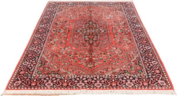 Kaschmir Orientteppich 153 × 245 cm, Seide, handgeknüpft