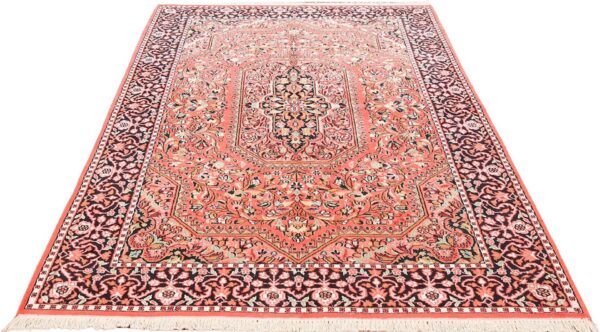 Kaschmir Orientteppich 153 × 245 cm, Seide, handgeknüpft