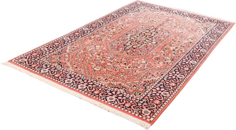Kaschmir Orientteppich 153 × 245 cm, Seide, handgeknüpft