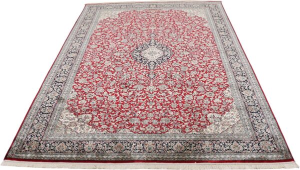 Kaschmir Orientteppich 154 × 226 cm, Seide, handgeknüpft