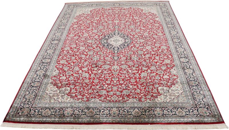 Kaschmir Orientteppich 154 × 226 cm, Seide, handgeknüpft