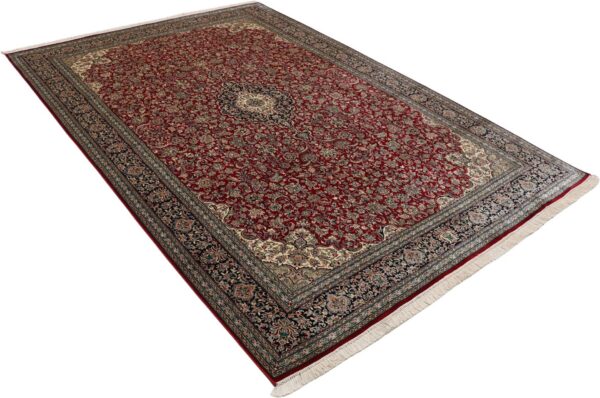 Kaschmir Orientteppich 154 × 226 cm, Seide, handgeknüpft