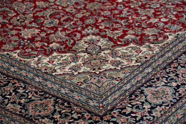 Kaschmir Orientteppich 154 × 226 cm, Seide, handgeknüpft