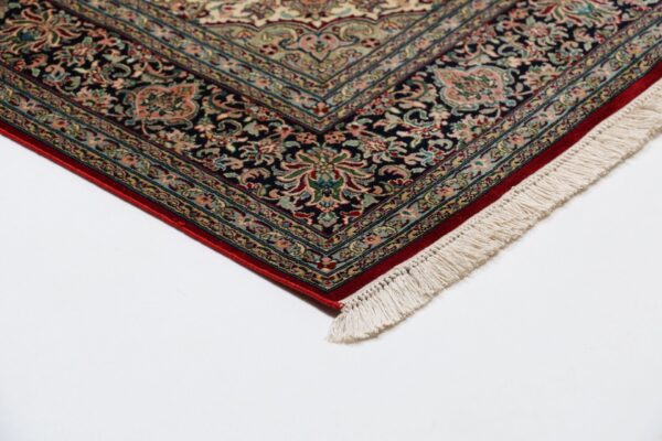 Kaschmir Orientteppich 154 × 226 cm, Seide, handgeknüpft