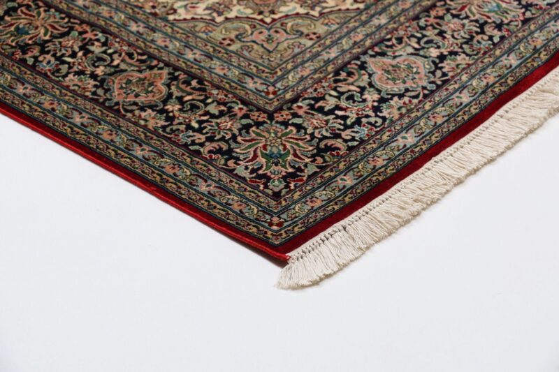 Kaschmir Orientteppich 154 × 226 cm, Seide, handgeknüpft