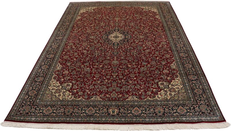 Kaschmir Orientteppich 154 × 226 cm, Seide, handgeknüpft