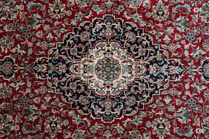 Kaschmir Orientteppich 154 × 226 cm, Seide, handgeknüpft