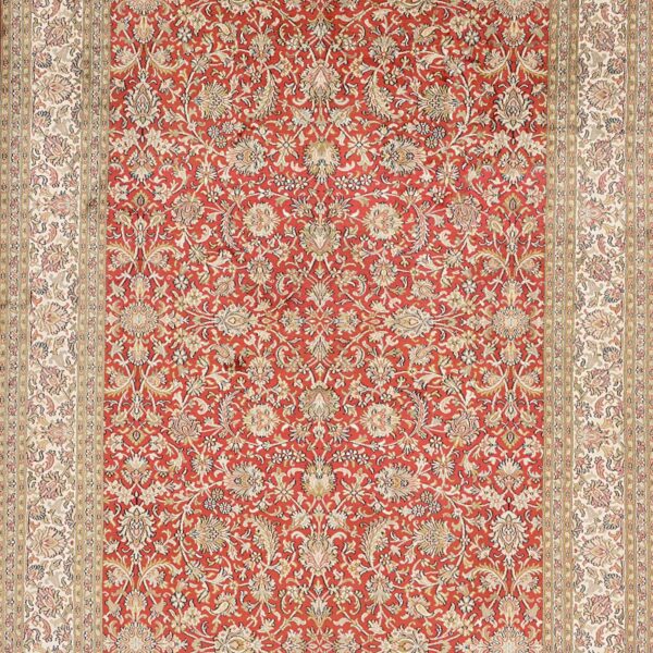 Kaschmir Orientteppich 156 × 217 cm, Seide, handgeknüpft