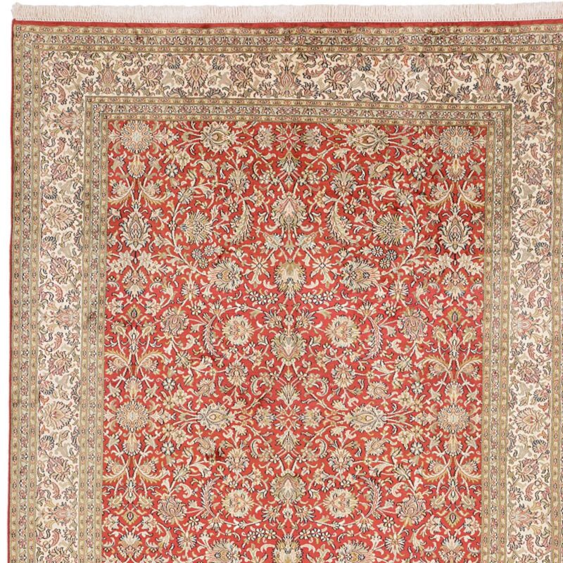 Kaschmir Orientteppich 156 × 217 cm, Seide, handgeknüpft
