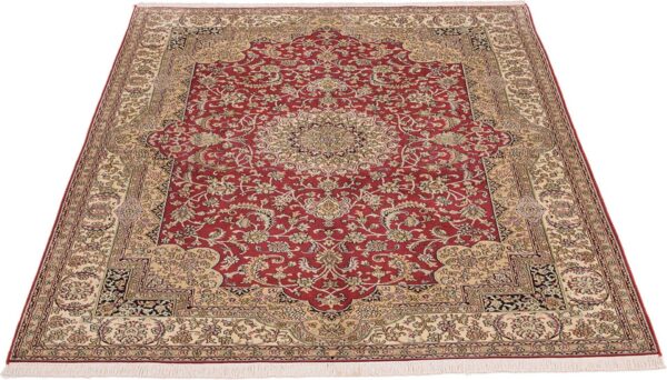 Kaschmir Orientteppich 157 × 212 cm, Seide, handgeknüpft